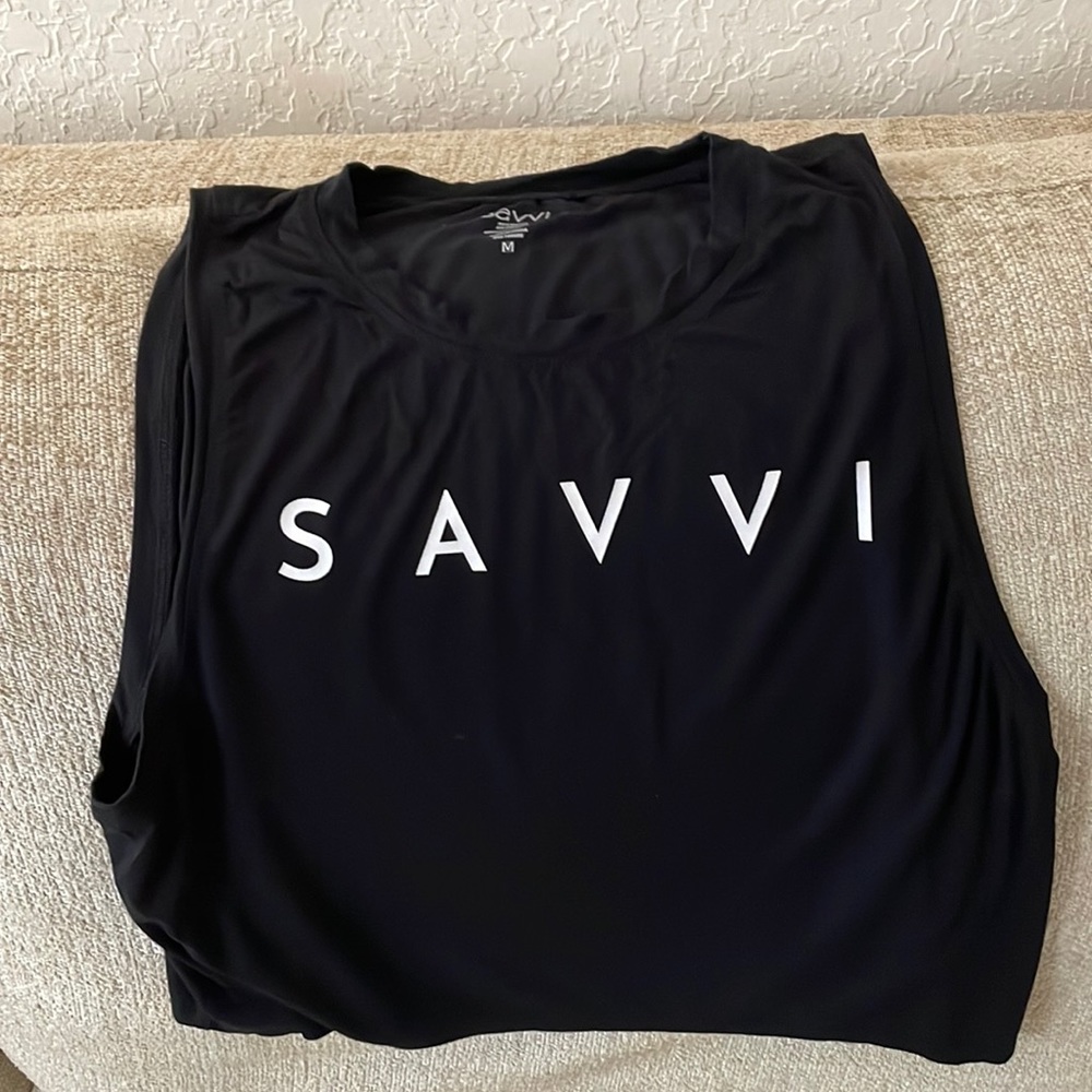 SAVVI black tank-top size medium